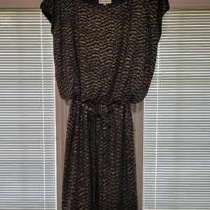 Olivia Matthews Black and Gold Dress